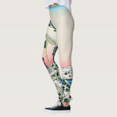 Katsushika Hokusai - Teehaus bei Koishikawa Leggings (Links)