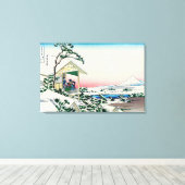 Katsushika Hokusai - Teehaus bei Koishikawa Leinwanddruck (Insitu (Holzboden))