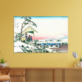 Katsushika Hokusai - Teehaus bei Koishikawa Leinwanddruck (Insitu (Wohnzimmer))