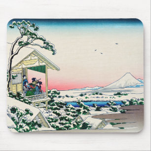 Katsushika Hokusai - Teehaus bei Koishikawa Mousepad