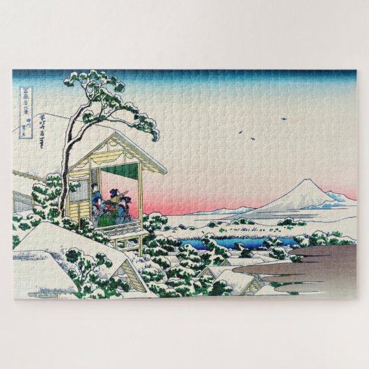Katsushika Hokusai - Teehaus bei Koishikawa Puzzle (Horizontal)