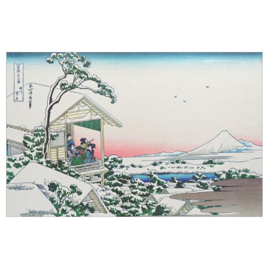 Katsushika Hokusai - Teehaus bei Koishikawa Stoff (Yard (91,4 cm))