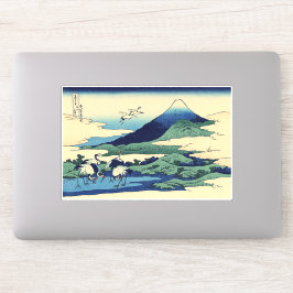 Katsushika Hokusai - Umegawa in der Provinz Sagami Aufkleber