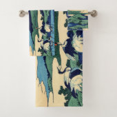 Katsushika Hokusai - Umegawa in der Provinz Sagami Badhandtuch Set (Insitu)