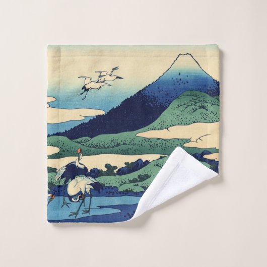 Katsushika Hokusai - Umegawa in der Provinz Sagami Badhandtuch Set (Waschlappen)