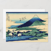 Katsushika Hokusai - Umegawa in der Provinz Sagami Dankeskarte (Vorne/Hinten)