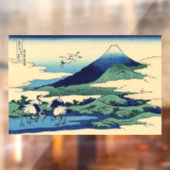 Katsushika Hokusai - Umegawa in der Provinz Sagami Fensteraufkleber (Blatt 2)