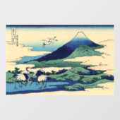 Katsushika Hokusai - Umegawa in der Provinz Sagami Fensteraufkleber (Blatt)