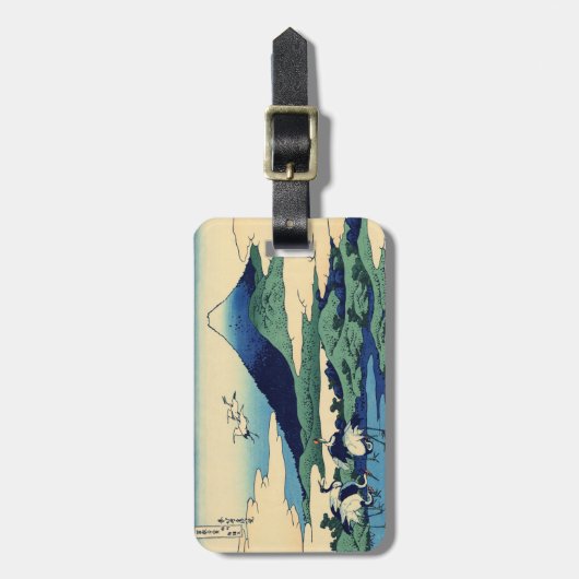 Katsushika Hokusai - Umegawa in der Provinz Sagami Gepäckanhänger (Vorderseite vertikal)