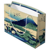 Katsushika Hokusai - Umegawa in der Provinz Sagami Große Geschenktüte (Rückseite Schrägansicht)