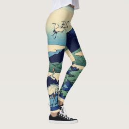 Katsushika Hokusai - Umegawa in der Provinz Sagami Leggings
