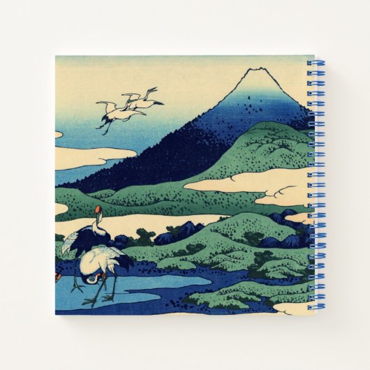 Katsushika Hokusai - Umegawa in der Provinz Sagami Notizblock (Rückseite)