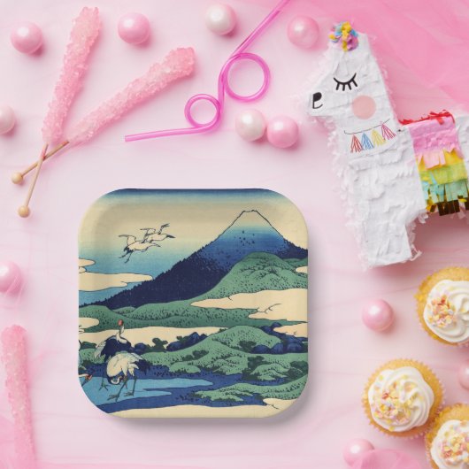 Katsushika Hokusai - Umegawa in der Provinz Sagami Pappteller (Party)