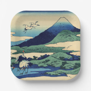 Katsushika Hokusai - Umegawa in der Provinz Sagami Pappteller