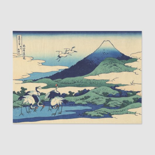 Katsushika Hokusai - Umegawa in der Provinz Sagami Seidenpapier (Vorderseite)