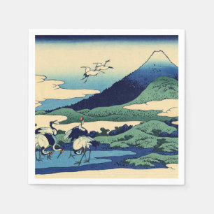 Katsushika Hokusai - Umegawa in der Provinz Sagami Serviette