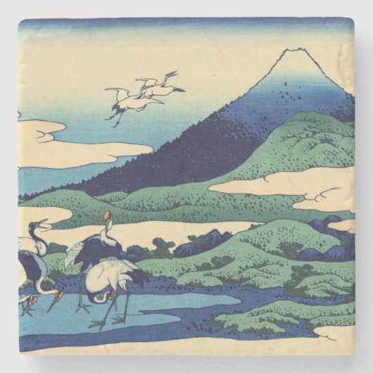 Katsushika Hokusai - Umegawa in der Provinz Sagami Steinuntersetzer (Vorderseite)