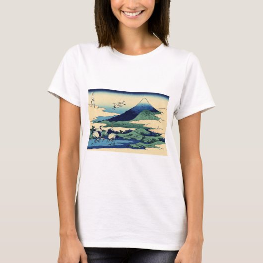Katsushika Hokusai - Umegawa in der Provinz Sagami T-Shirt (Vorderseite)