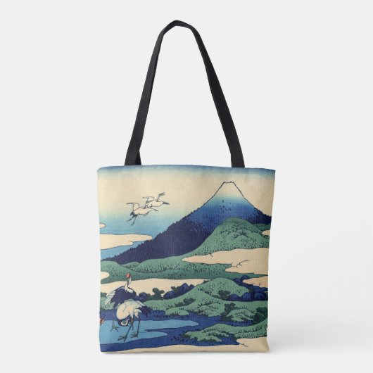 Katsushika Hokusai - Umegawa in der Provinz Sagami Tasche (Rückseite)