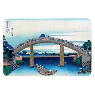 Katsushika Hokusai - Unter der Mannen-Brücke, Fuka Magnet