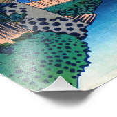 Katsushika Hokusai - Unter der Mannenbrücke, Fukag Fotodruck (Ecke)