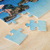 Katsushika Hokusai - Unter der Mannenbrücke, Fukag Puzzle (Seite)