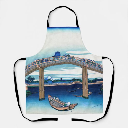 Katsushika Hokusai - Unter der Mannenbrücke, Fukag Schürze (Vorderseite)