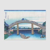 Katsushika Hokusai - Unter der Mannenbrücke, Fukag Seidenpapier (Vorderseite)