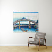 Katsushika Hokusai - Unter der Mannenbrücke, Fukag Wandteppich (Beispiel (Horizontal))