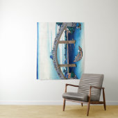 Katsushika Hokusai - Unter der Mannenbrücke, Fukag Wandteppich (Beispiel)