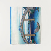 Katsushika Hokusai - Unter der Mannenbrücke, Fukag Wandteppich (Vorderseite)