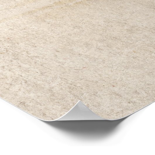 Katsushika Hokusai-Vögel und Sonnenuntergang Poster (Ecke)