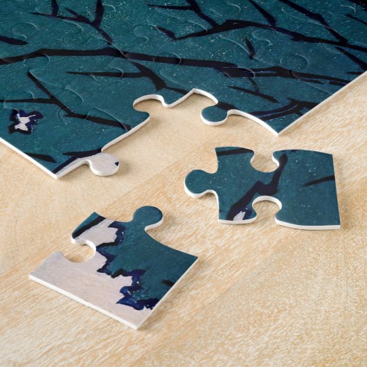 Katsushika Hokusai - Wassermühle in Onden Puzzle (Seite)