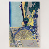 Katsushika Hokusai - Wassermühle in Onden Puzzle (Vertikal)