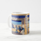 Katsushika Hokusai - Yoshida auf dem Tokaido Kaffeetasse (Vorderseite Links)