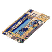 Katsushika Hokusai - Yoshida auf dem Tokaido Magnet (Linke Seite)