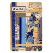 Katsushika Hokusai - Yoshida auf dem Tokaido Magnet (Vertikal)
