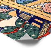 Katsushika Hokusai - Yoshida auf dem Tokaido Poster (Ecke)