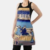 Katsushika Hokusai - Yoshida auf dem Tokaido Schürze (InSitu)