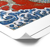 Katsushika Hokusai Zedign Art Poster #3 (Ecke)