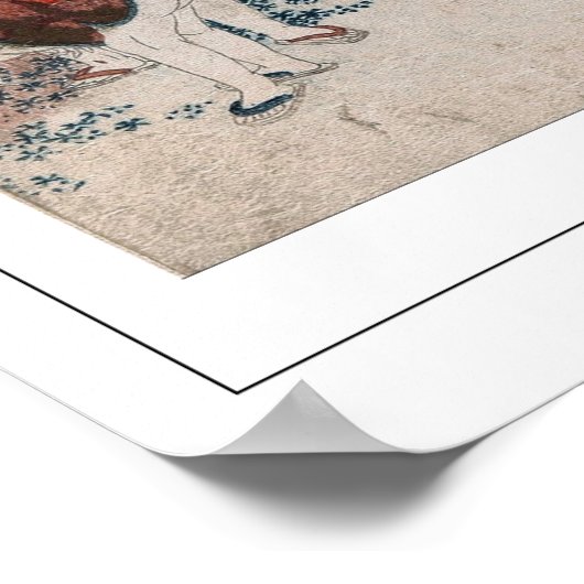 Katsushika Hokusai Zedign Art Poster #4 (Ecke)