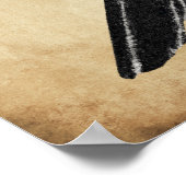 Katsushika Hokusais Crow 1814 Poster (Ecke)