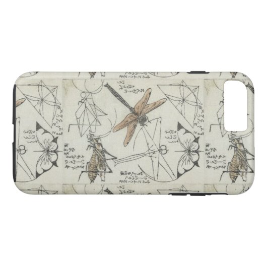 Katsushika Hokusais Insekten Case-Mate iPhone Hülle (Rückseite (Horizontal))