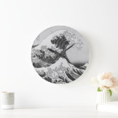 Katsushika Hokusai's The Great Wave off Kanagawa - Große Wanduhr (Zuhause)