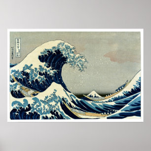 Katsushika Hokusai's The Great Wave off Kanagawa Poster