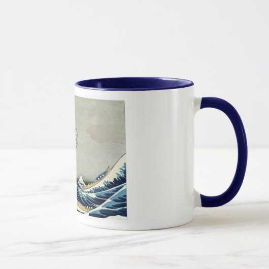 Katsushika Hokusai's The Great Wave off Kanagawa Tasse (Rechts)
