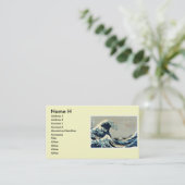 Katsushika Hokusai's The Great Wave off Kanagawa Visitenkarte (Stehend Vorderseite)