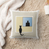 Katt i fönster kissen (Decke)