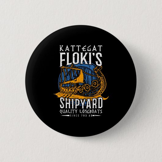 Kattegat Flokis Shipyard - Nordic Mythology &amp Button (Vorderseite)