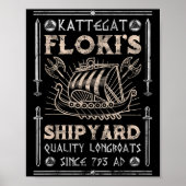 Kattegat Flokis Shipyard Nordic Mythology Viking Poster (Vorne)